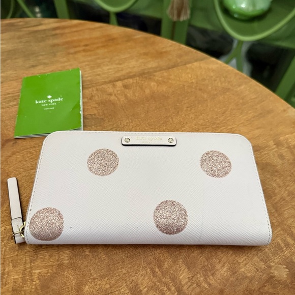 Kate Spade Black and Pink Polka Dot Wellesley Handbag and Neda Wallet Set - Picture 8 of 16